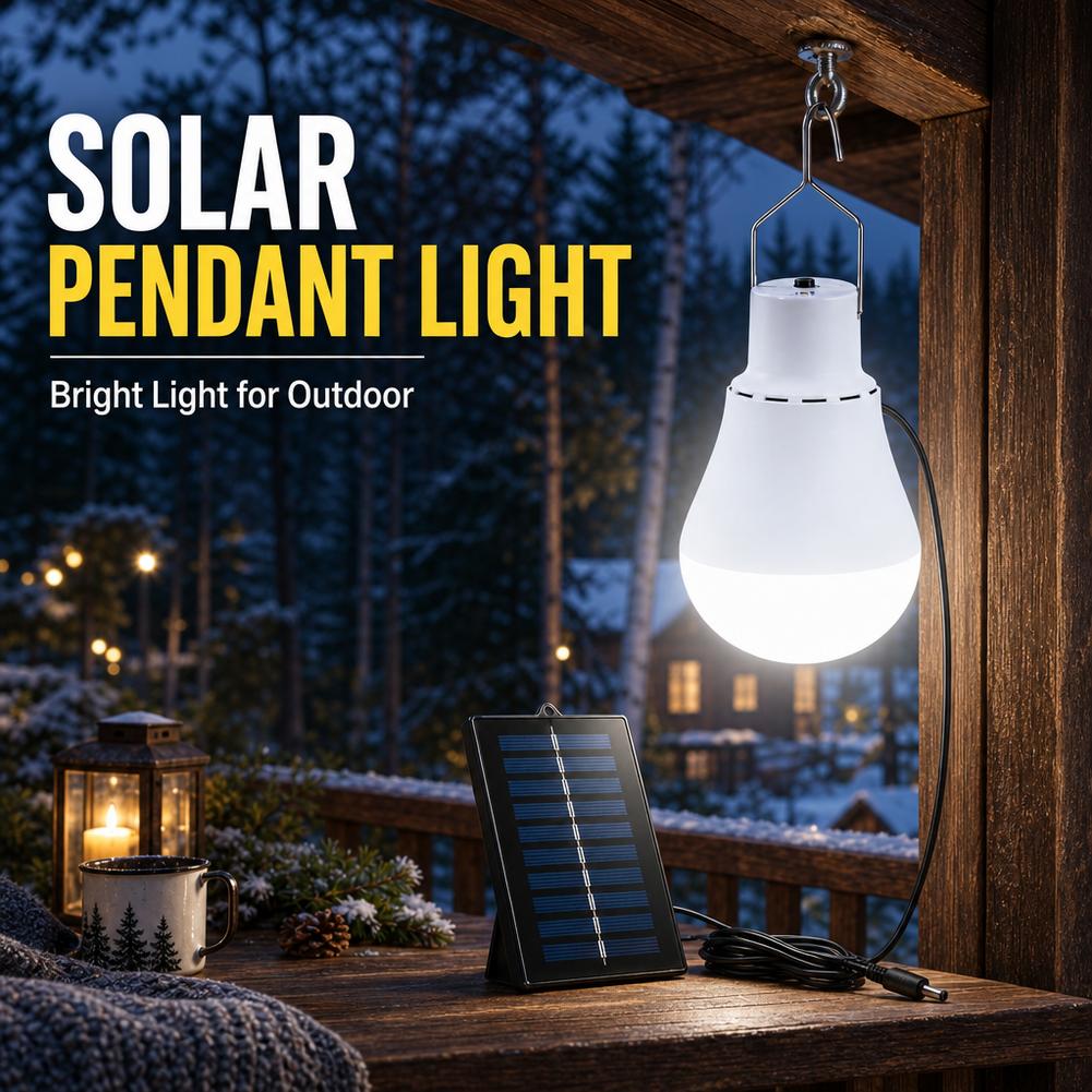 Solar LED Light Bulb IP65 Wate - Power Outage Light ulasan dan harga